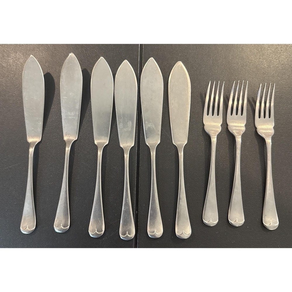 Firth Staybrite Ashberry Stainless‎ 6 Butter Knives 3 Salad Forks England